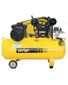 Compresor de Aire de 2 HP tanque 80 litros. PORTEN