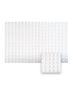 PLANCHA PVC DECORATIVO DIAMANTES BCO 0.8X1.20MT