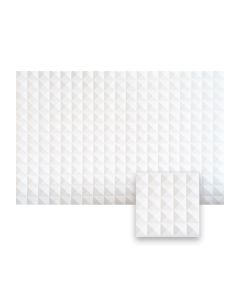 PLANCHA PVC DECORATIVO DIAMANTES BCO 0.8X1.20MT