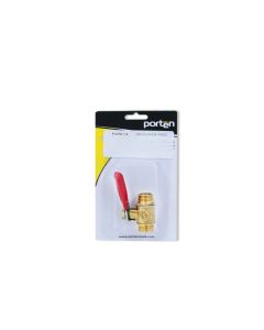 VALVULA DE PASO MACHO-MACHO 1/4" PORTEN