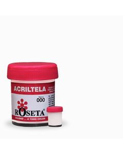 ACRILTELA MATE BLANCO DE 30 CENTIMETROS CUBICOS ROSETA