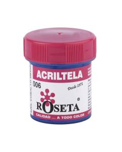 ACRILTELA MATE AZUL COBALTO MEDIO DE 30 CENTIMETROS CUBICOS ROSETA