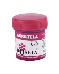 ACRILTELA MATE MAGENTA DE 30 CENTIMETROS CUBICOS ROSETA