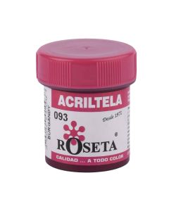 ACRILTELA MATE BURGANDY DE 30 CENTIMETROS CUBICOS ROSETA