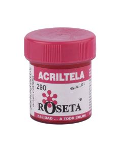 ACRILTELA MATE ROJO CADMIO DE 30 CENTIMETROS CUBICOS ROSETA