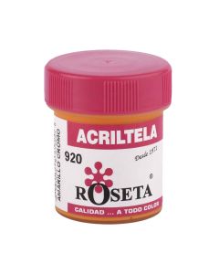 ACRILTELA MATE AMARILLO ORO DE 30 CENTIMETROS CUBICOS ROSETA