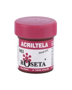 ACRILTELA MATE CAFE ROJIZO DE 30 CENTIMETROS CUBICOS ROSETA