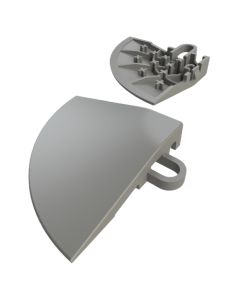 ESQUINERO RIGIDO GRIS PLATA EASYDECK
