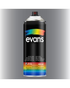 Pintura en spray evans color plata cromado