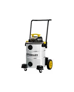 ASPIRADORA DE 30 LITROS A 1200W DE ACERO INOXIDABLE PARA SECO O HUMEDO CON RUEDAS STANLEY