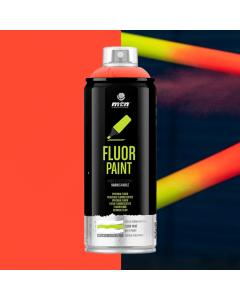 SPRAY PRO PINTURA FLUORESCENTE ROJO 400ML MONTANA