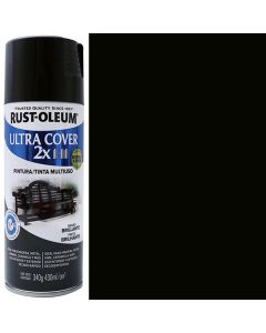 Pintura en Spray Ultra Cover Rust Oleum Negro Brillante