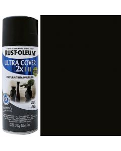 Pintura Spray Ultra Cover Rust Oleum Negro Mate