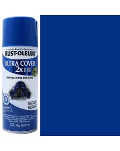 PINTURA EN SPRAY ULTRA COVER 2X AZUL PROFUNDO BRILLANTE DE 430 MILILITROS RUST OLEUM