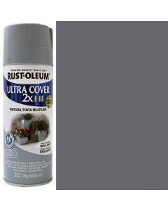 PINTURA EN SPRAY ULTRA COVER 2X GRIS INVIERNO BRILLANTE DE 430 MILILITROS RUST OLEUM