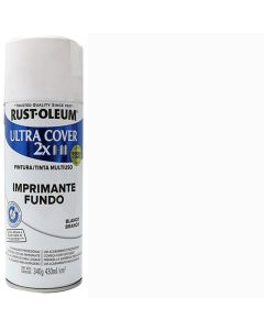 PINTURA EN SPRAY ULTRA COVER 2X GRIS BLANCO IMPRIMANTE DE 430 MILILITROS RUST OLEUM