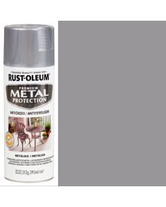 PINTURA EN SPRAY METAL PROTECTION PLATA METALICO DE 395 MILILITROS RUST OLEUM