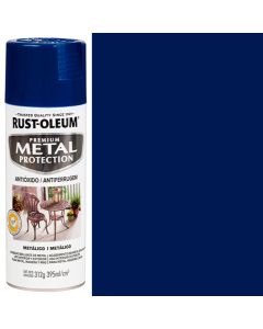 PINTURA EN SPRAY METAL PROTECTION AZUL COBALTO METALICO DE 395 MILILITROS RUST OLEUM