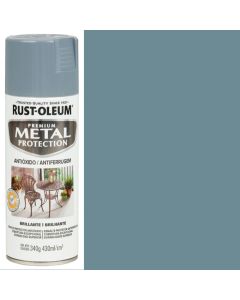 PINTURA EN SPRAY METAL PROTECTION GRIS HUMO BRILLANTE DE 430 MILILITROS RUST OLEUM