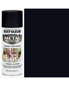 PINTURA EN SPRAY METAL PROTECTION NEGRO SATINADO DE 430 MILILITROS RUST OLEUM