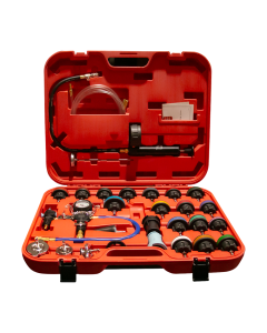 JUEGO DE 28 PIEZAS DE COMPROBADOR FUGAS RADIADOR THYSON