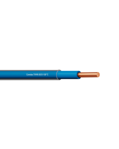 rollo alambre cobre solido azul