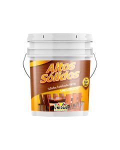 LACA CATALIZADA  ALTOS SOLIDOS TRANSPARENTE SEMI MATE CANECA UNIDAS