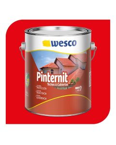 Pintura pinternit para exterior. Galon. Rojo