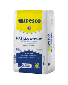 MASILLA POLVO DE 20 KILOGRAMOS PARA GYPSUM WESCO