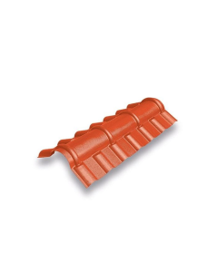 CUMBRERO TEJA ESPANOLA PVC 1.05MT TERRACOTA XROOF