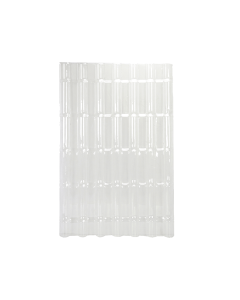 PANEL TEJA ESPANOLA PVC TRANSPARENTE 1.05X2.44MT 1.5MM POLYTEC