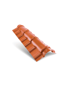 CUMBRERO TEJA-ESPANOLA PVC TERRACOTA 1.05MT POLYTEC